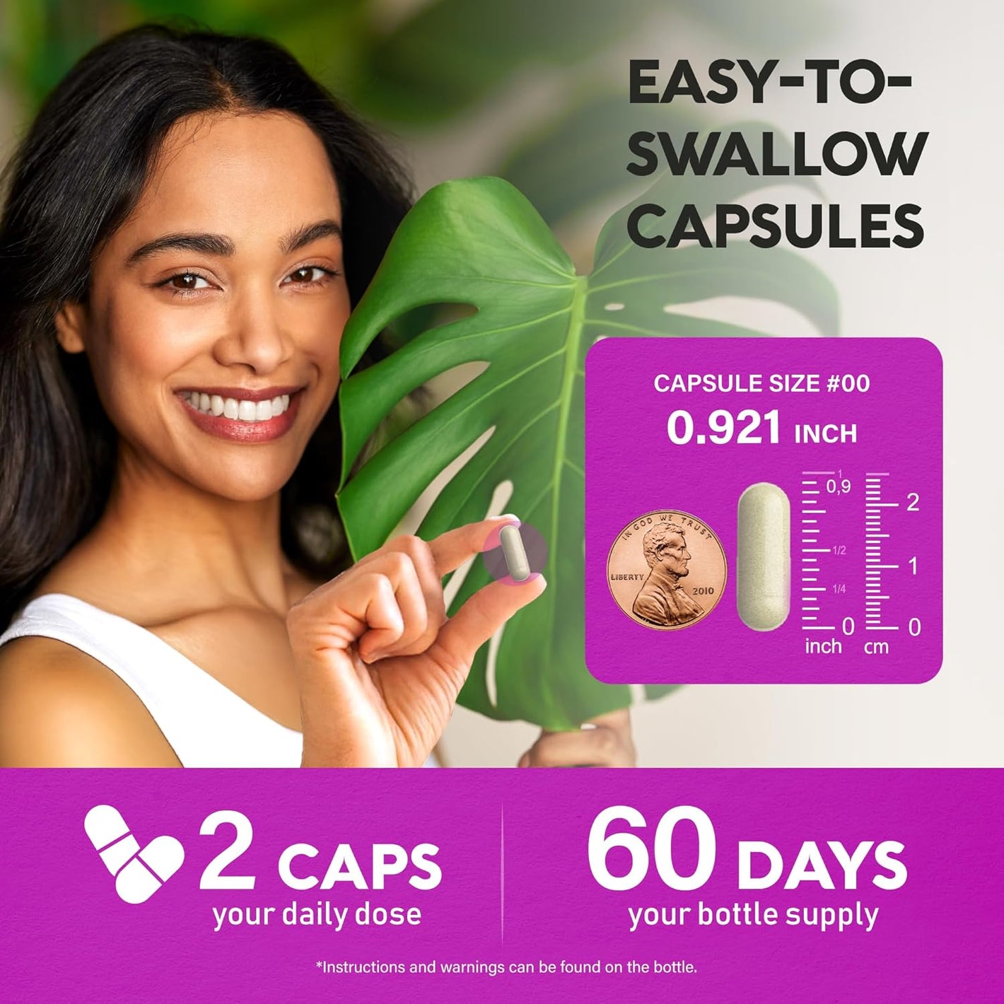 Multi Collagen Peptides - Hydrolyzed Types I, II, III, V & X - Collagen Supplement for Women 1300Mg - W/ Hyaluronic Acid, Vitamins C & E - Skin, Hair, Nails & Joint Support - Made in USA, 120 Capsules
